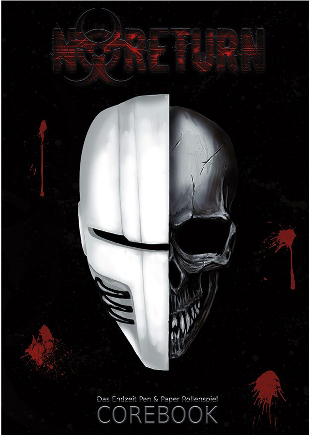 Titelbild des Buches: Ein Totenschädel, die rechte Gesichtshälfte ist hinter einer modernen Maske verborgen